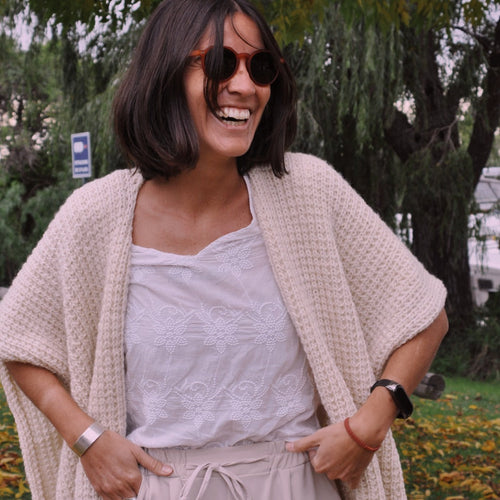 Handwoven Wool Ruana